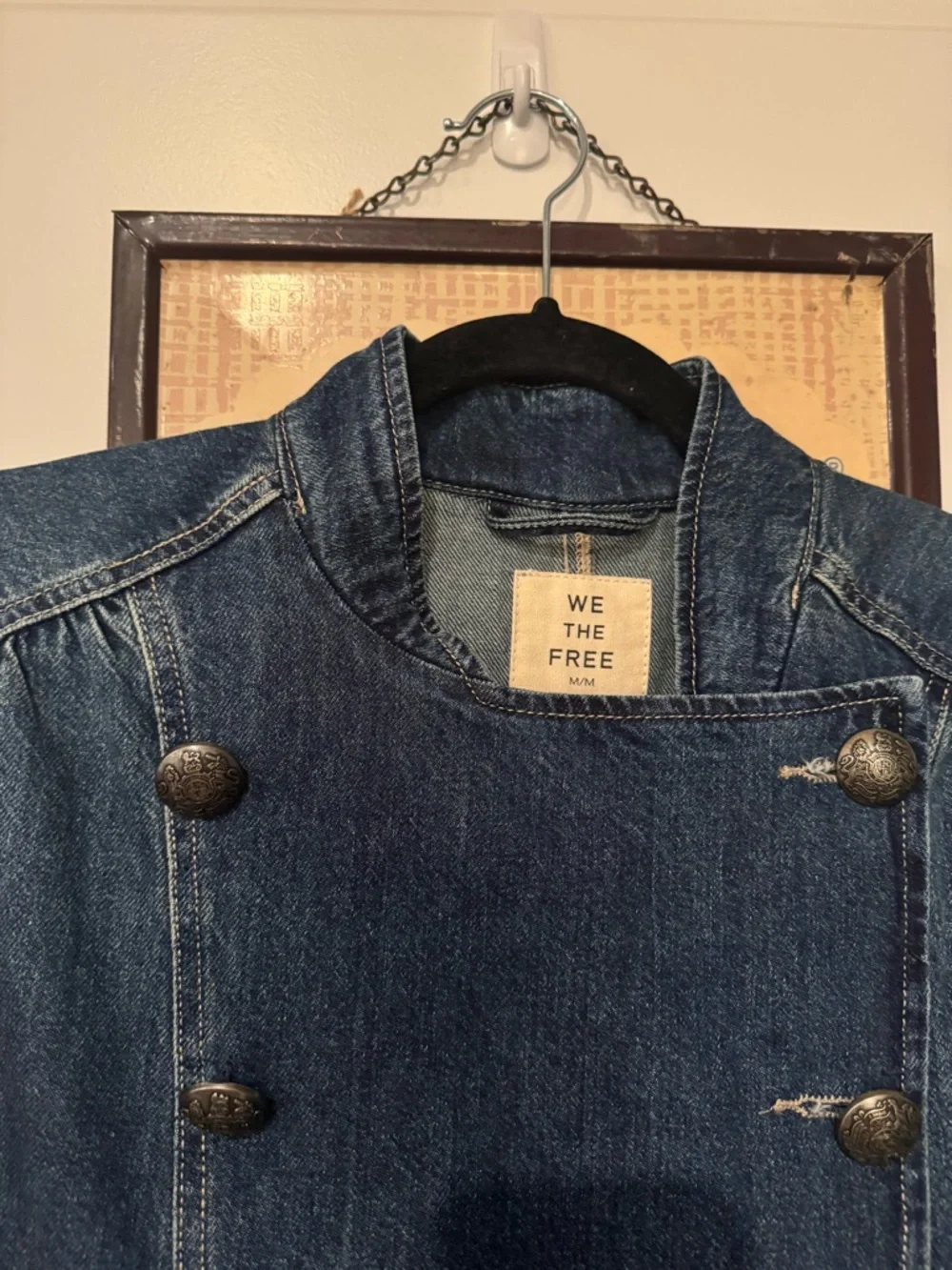 NWT Free People Imogene Denim Officer Jacket - Picture 7 of 8
